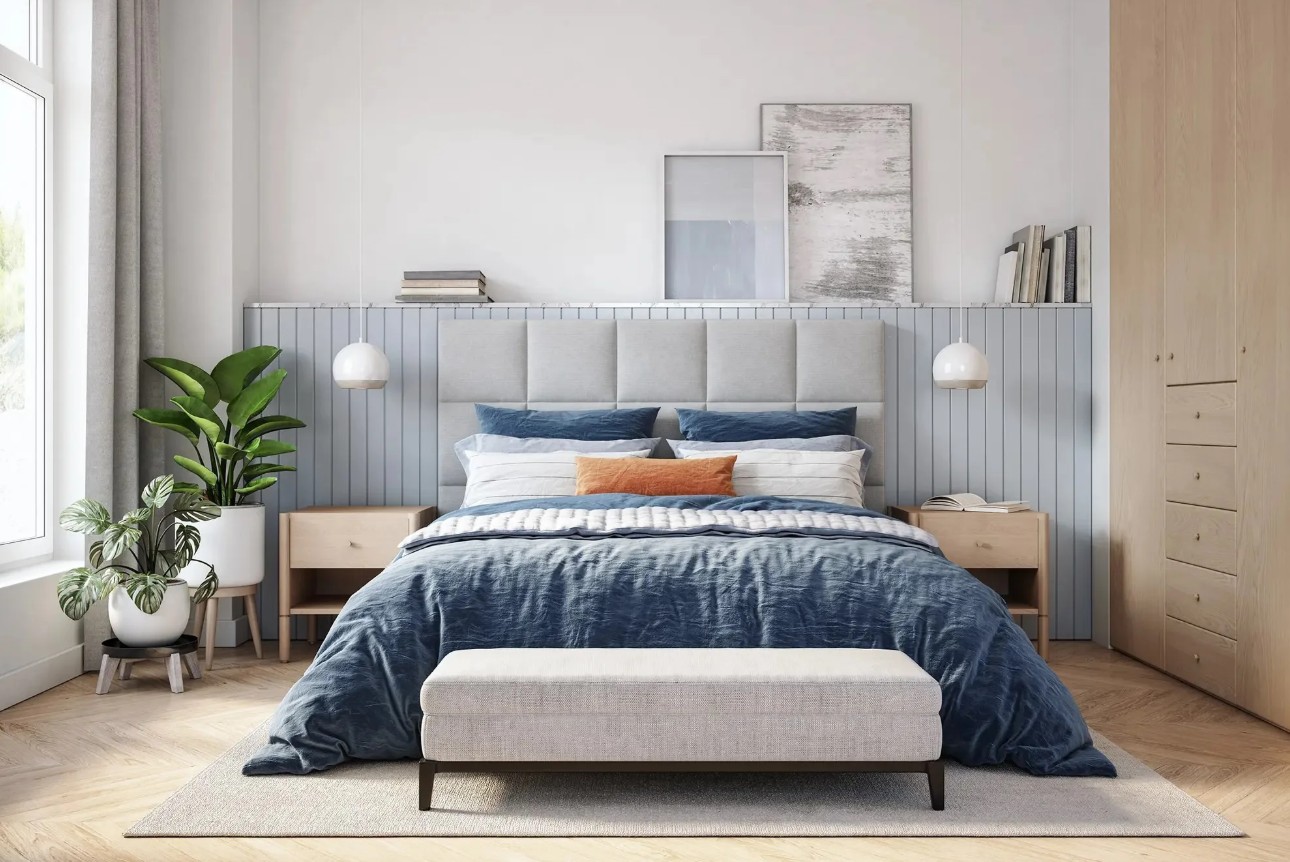 Sunlit bedroom after Horizon Cleaning service
