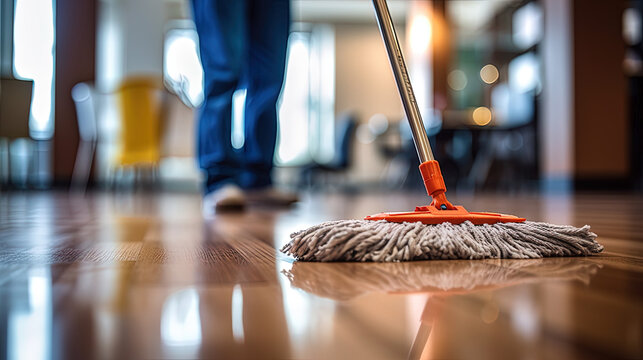 Professional mopping during a Horizon clean